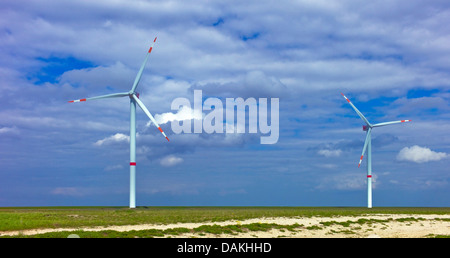 Impianto di collaudo per le turbine eoliche, Germania, Bassa Sassonia, Cuxhaven Foto Stock