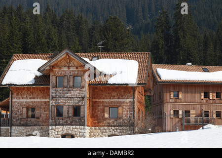 Costruire in modo ecologico, Nova Levante Alto Adige Foto Stock