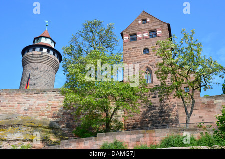 Il Castello di Norimberga, Sinwell Tower, Germania Foto Stock