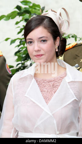 La principessa Alexandra assiste le celebrazioni per la Giornata Nazionale con un Te Deum nel Duomo di Lussemburgo e il defilee all'Ave de Liberte in Lussemburgo, 23 giugno 2011. Foto: Albert van der Werf PAESI BASSI FUORI Foto Stock