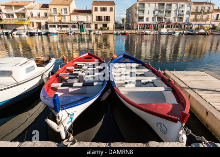 Mèze Harbour, Hérault, Languedoc-Roussillon, Francia Foto Stock