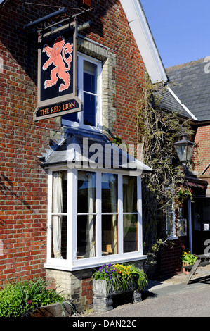 Il Pub Red Lion, acqua dolce, Isle of Wight, England, Regno Unito, GB. Foto Stock