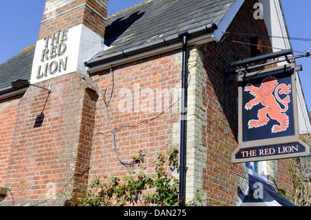 Il Pub Red Lion, acqua dolce, Isle of Wight, England, Regno Unito, GB. Foto Stock