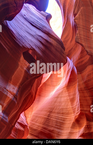 Stati Uniti d'America, Arizona, Pagina, Superiore Antelope Canyon Foto Stock