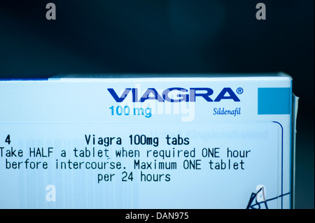 Viagra Pfizer compresse 100mg di Sildenafil impotenza disfunzione erettile Foto Stock