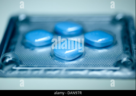 Viagra Pfizer compresse 100mg di Sildenafil impotenza disfunzione erettile Foto Stock