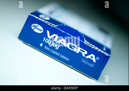 Viagra Pfizer compresse 100mg di Sildenafil impotenza disfunzione erettile Foto Stock