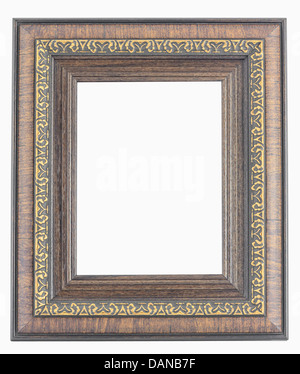 Vintage picture frame, placcati in legno Foto Stock