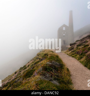 Cornish Miniera di stagno a Wheal Coates Foto Stock