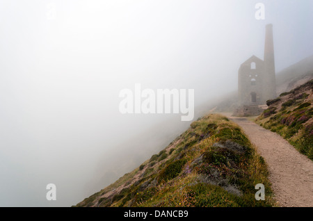 Cornish Miniera di stagno a Wheal Coates Foto Stock