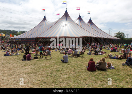 John Peel stage Glastonbury Festival 2013, Somerset, Inghilterra, Regno Unito. Foto Stock