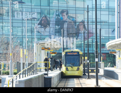 Salford del Media City home di BBC e ITV studios Foto Stock