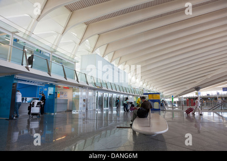L'aeroporto di Bilbao, Loiu, Bizkaia, Paesi Baschi Foto Stock