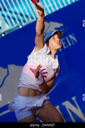 Garstein, Austria. 16 Luglio, 2013. Il WTA Tennis womens Tour di Gastein. Immagine mostra Andrea Petkovic ger nel round 1 del torneo. Credit: Azione Plus immagini di sport/Alamy Live News Foto Stock