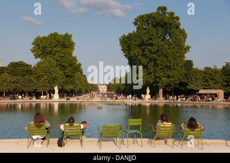 Jardins des Tuileries, Parigi, Ile de France, Francia Foto Stock