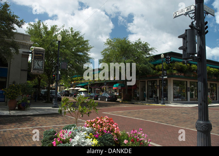 SOUTH PARK AVENUE WINTER PARK Orlando Florida USA Foto Stock