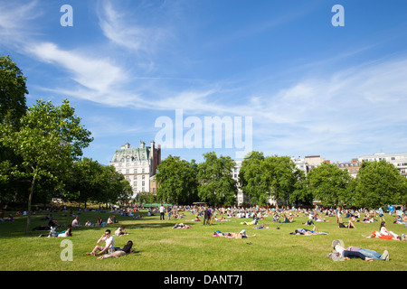 Il Green Park, London, Regno Unito. Architetto: John Nash, 1820. Foto Stock