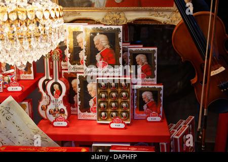 Austria, Salisburgo, negozio di dolciumi display Foto Stock