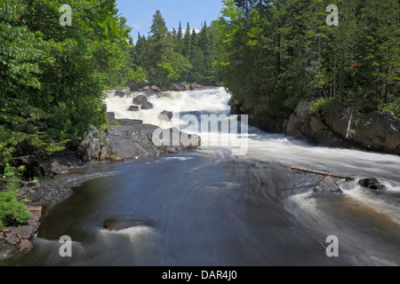 Cascata a Mont Tremblant Parco Nazionale di Québec Foto Stock