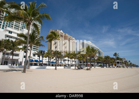 Sud SEABREEZE BOULEVARD BEACH FORT LAUDERDALE FLORIDA USA Foto Stock