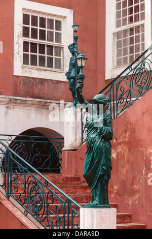 Africa, Mozambico Mozambico isola. Ingresso al Palazzo del Governatore. Foto Stock