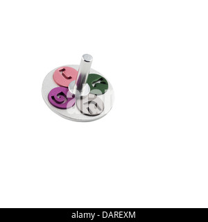 Designer Dreidel Foto Stock