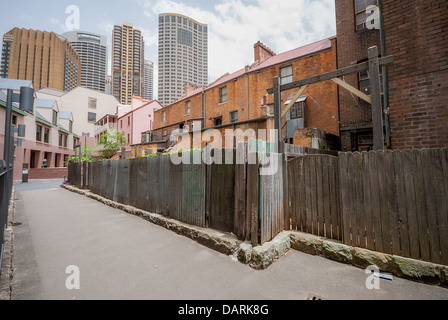 Per i vicoli di rocce, tra Circular Quay e Dawes point, Sydney. Foto Stock