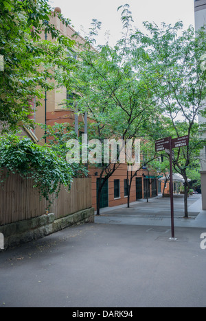 Per i vicoli di rocce, tra Circular Quay e Dawes point, Sydney. Foto Stock