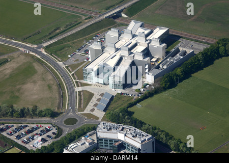 Vista aerea del nuovo laboratorio di biologia molecolare, Cambridge Foto Stock