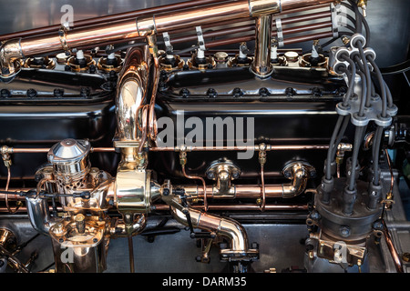 Vano motore di una Rolls Royce Silver Dawn 1908 Foto Stock