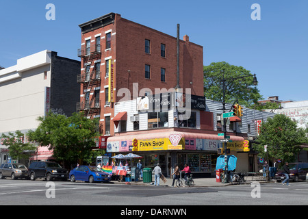 Pedina negozio al 3° Av, New York City Foto Stock