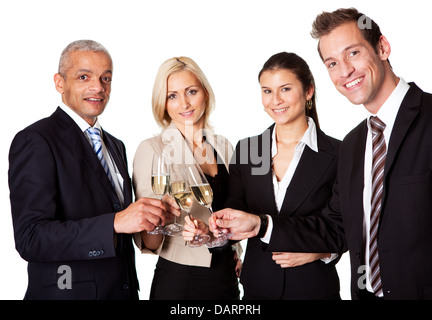 Il team Aziende per celebrare il successo Foto Stock