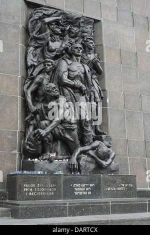 Un monumento al Ghetto eroi Foto Stock