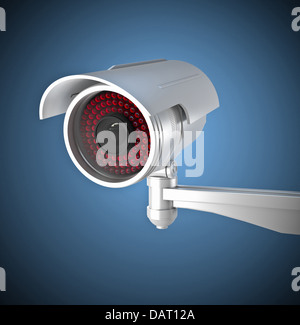 Immagine 3d di classico cctv a infrarossi Foto Stock