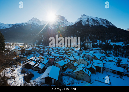 L'Europa, Svizzera, Grigioni, Scuol Foto Stock