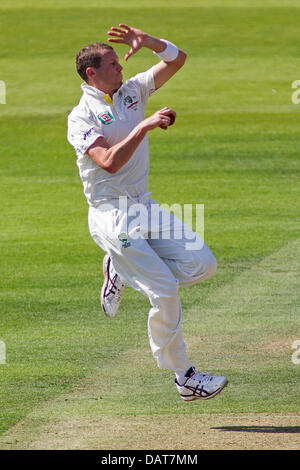 Londra, Regno Unito. 18 Luglio, 2013. Peter Siddle bowling il giorno uno del Investec ceneri secondo test match, al Lords Cricket Ground sulla luglio 18, 2013 a Londra, Inghilterra. Credito: Mitchell Gunn/ESPA/Alamy Live News Foto Stock