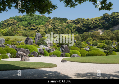 Paesaggio secco nel giardino La Adachi Museum of Art Foto Stock