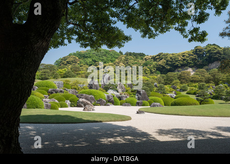 Paesaggio secco nel giardino La Adachi Museum of Art Foto Stock