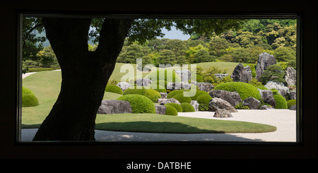 Paesaggio secco nel giardino La Adachi Museum of Art Foto Stock