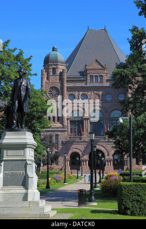 Canada Ontario, Toronto, Queen's Park, edificio legislativo, Foto Stock