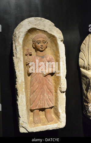 Staatliches Museum Ägyptischer Kunst Museo Statale di Arte Egizia a Monaco antica arte cristiana stele sepolcrale Foto Stock