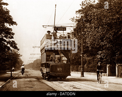 Lytham St Annes Tram inizio novecento Foto Stock