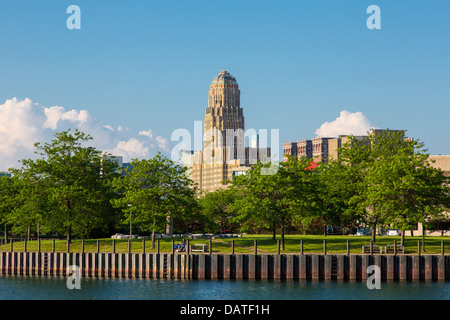 Il municipio costruito nel 1929-31 in stile Art Deco in Buffalo New York Foto Stock