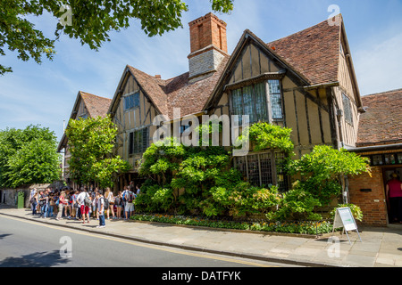 Il luogo di nascita di William Shakespeare a Stratford Upon Avon Foto Stock