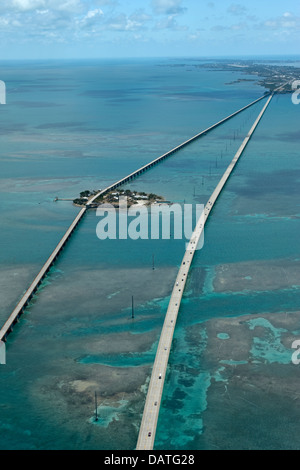 Chiave di piccione Seven Mile BRIDGE contea di Monroe Florida USA Foto Stock