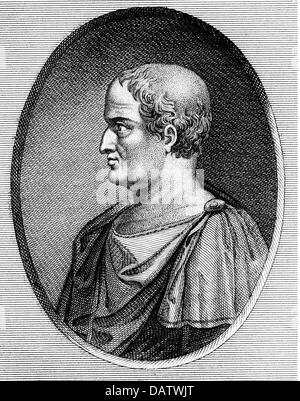 Solon, circa 640 - circa 560 BC, soffitta politico, legislatore, ritratto, profilo incisione su rame, circa del XVIII secolo, artista del diritto d'autore non deve essere cancellata Foto Stock