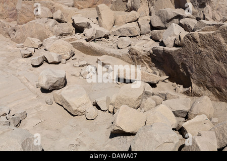 L'Obelisco Incompiuto Open Air Museum, Northern cave, Aswan, Egitto Foto Stock