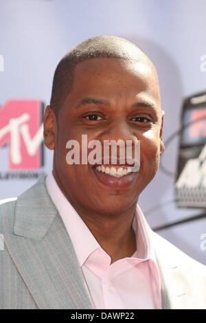 Artista Rap jay z arriva per il 2007 MTV Movie Awards a Los Angeles, CA, Stati Uniti, 03 giugno 2007. Foto: Hubert Boesl Foto Stock