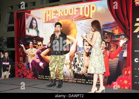 Hong Kong, Cina. 18 Luglio, 2013. Jay Chou frequentato premiere del tetto a Hong Kong, Cina giovedì 18 luglio, 2013. Credito: TopPhoto/Alamy Live News Foto Stock