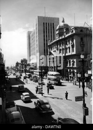 Geografia / viaggio, Sud Africa, Città del Capo, strade, Adderley Street, la strada principale di Città del Capo, anni 50, diritti aggiuntivi-clearences-non disponibile Foto Stock